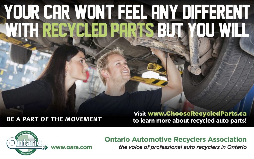 Your car won't feel any different with Recycled Parts but you will